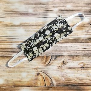 Brown Floral Mask